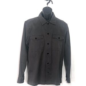 Banana Republic Men’s Button Down Shirt Jacket in Army Green Large